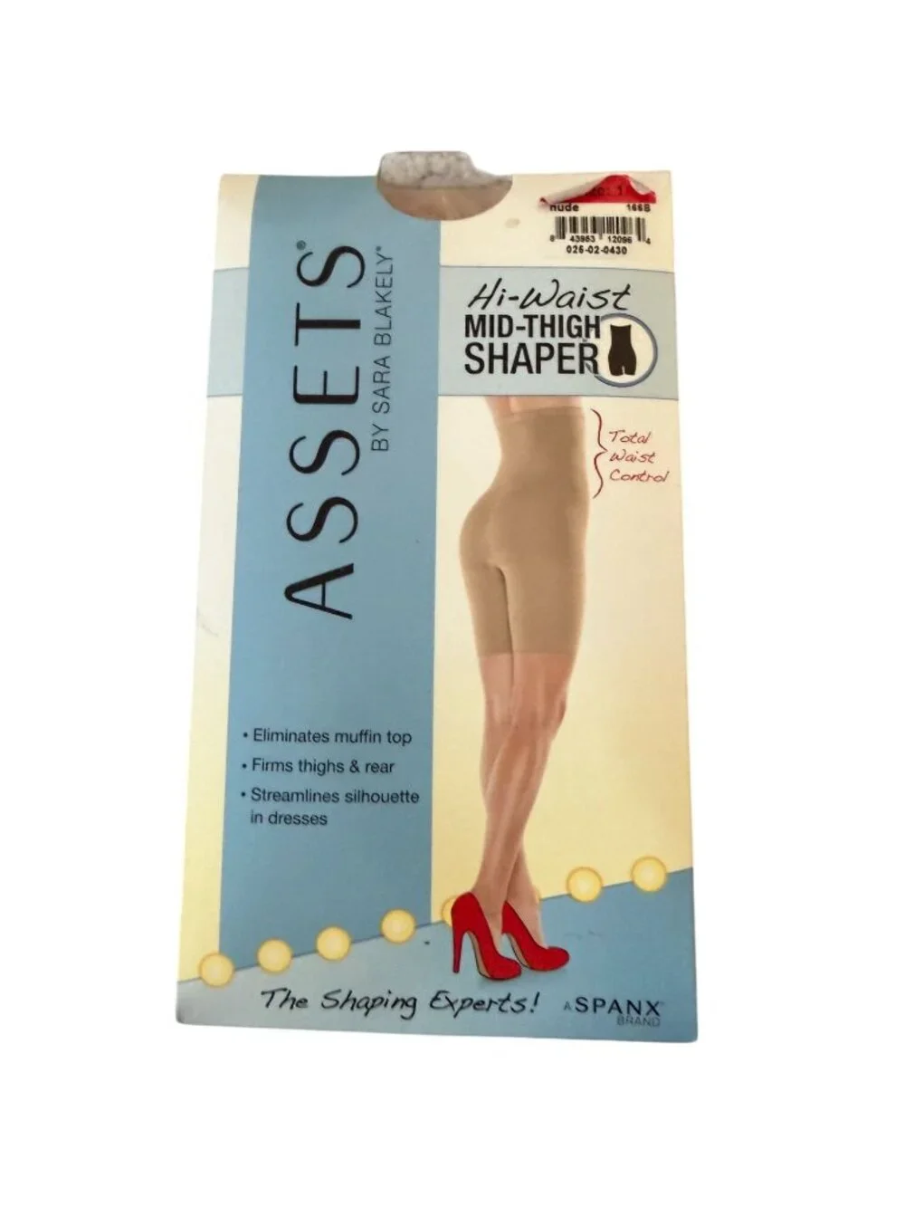 SPANX Assets Nude High Waist Mid Thigh Shapers Size 1 NEW NWT
